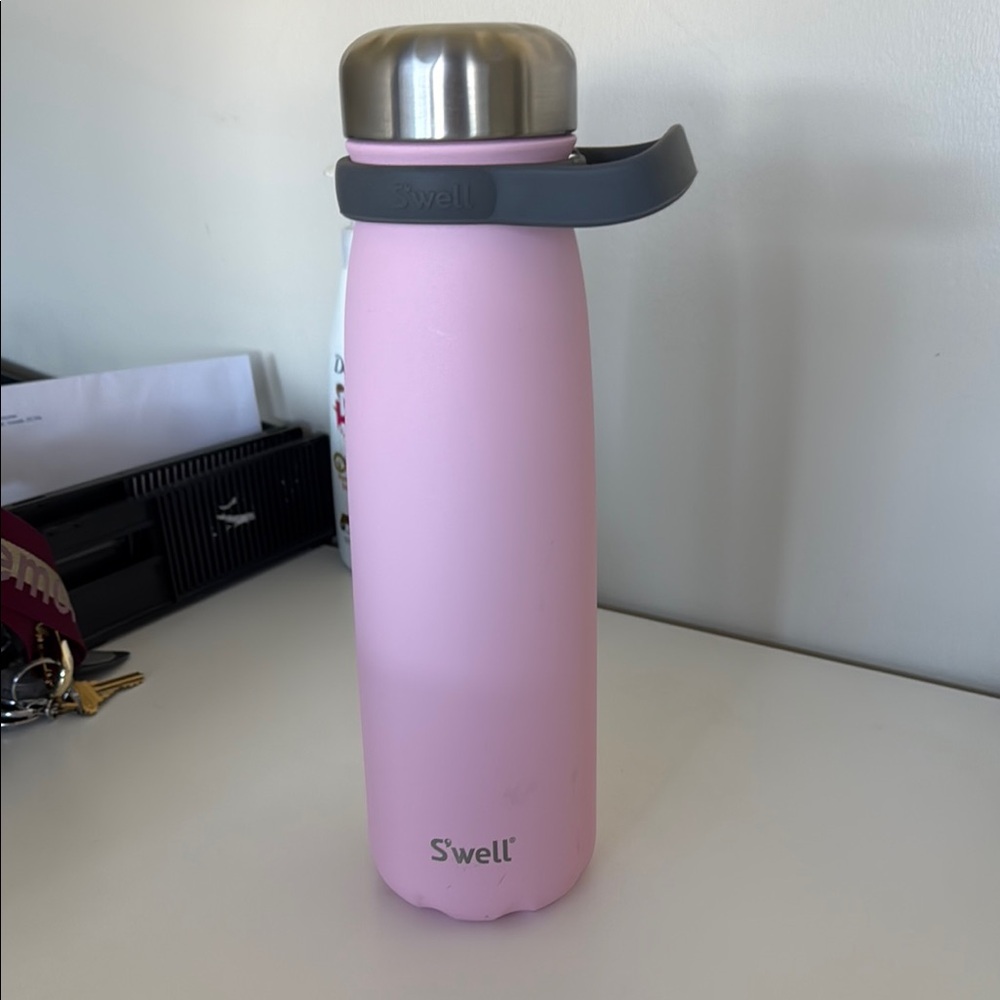 S'well Pink Stainless Steel Water Bottle